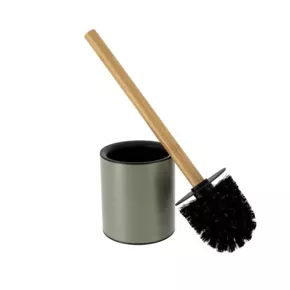 BROSSE WC +MANCHE EN BAMBOU -VERT EUCALYPTUS - Image 2