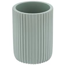 GOBELET DE DOUCHE EN POLYRESINE-ROND-STRIE BLEU CLAIR