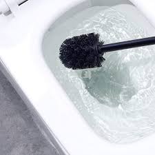 BROSSE WC+SOCLE EN INOX- CARRE-NOIR - Image 2