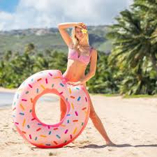 Bouée gonflable-107x99cm-forme donut - Image 4