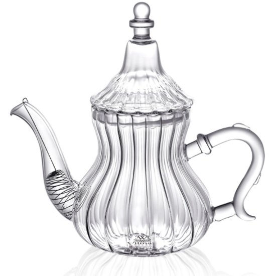 THEIERE EN THERMO GLASS-650ML-STYLE MAROCAIN-RAYURES – Image 2