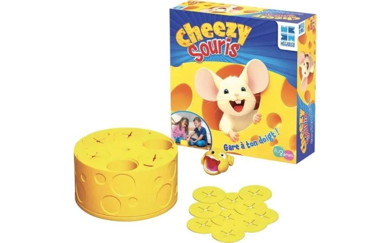 Jeu de société cheezy souris gare a ton doigt-2-4joueurs+3ans