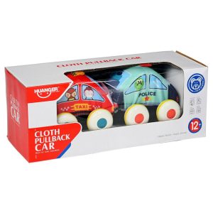 Voiture taxi et police en tissu