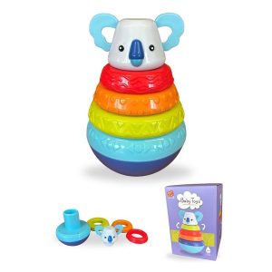 Jeu d'éveil koala anneau a empiler