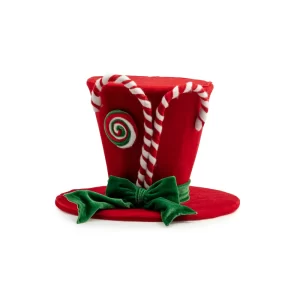 Noel Chapeau de sapin en peluche-22cm-rouge