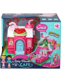 Maison de poupee electrique + accessoires-rose flower - Image 2