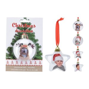 Noel deco a suspendre-7cm-en plastique forme ASST