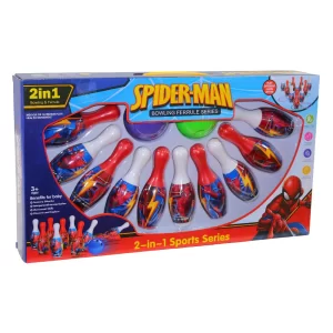 Bowling set Spiderman 2en1 x12pcs-2x18