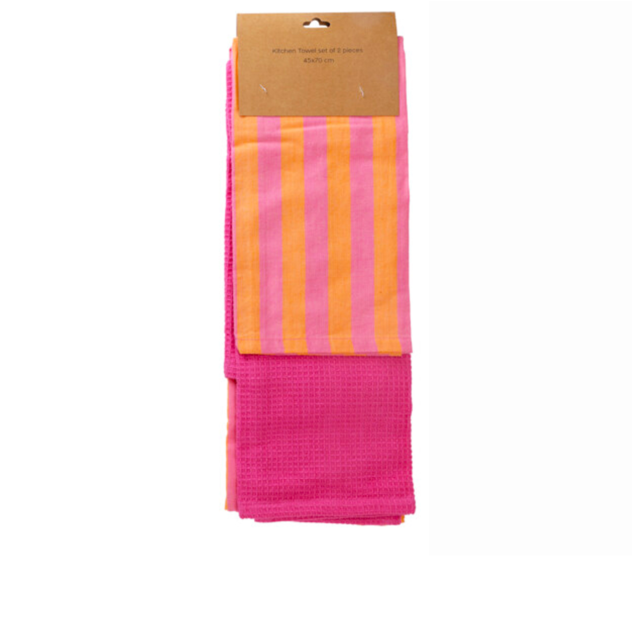 Torchon de cusine-45x70cm-2pcs-rayures couleur asst