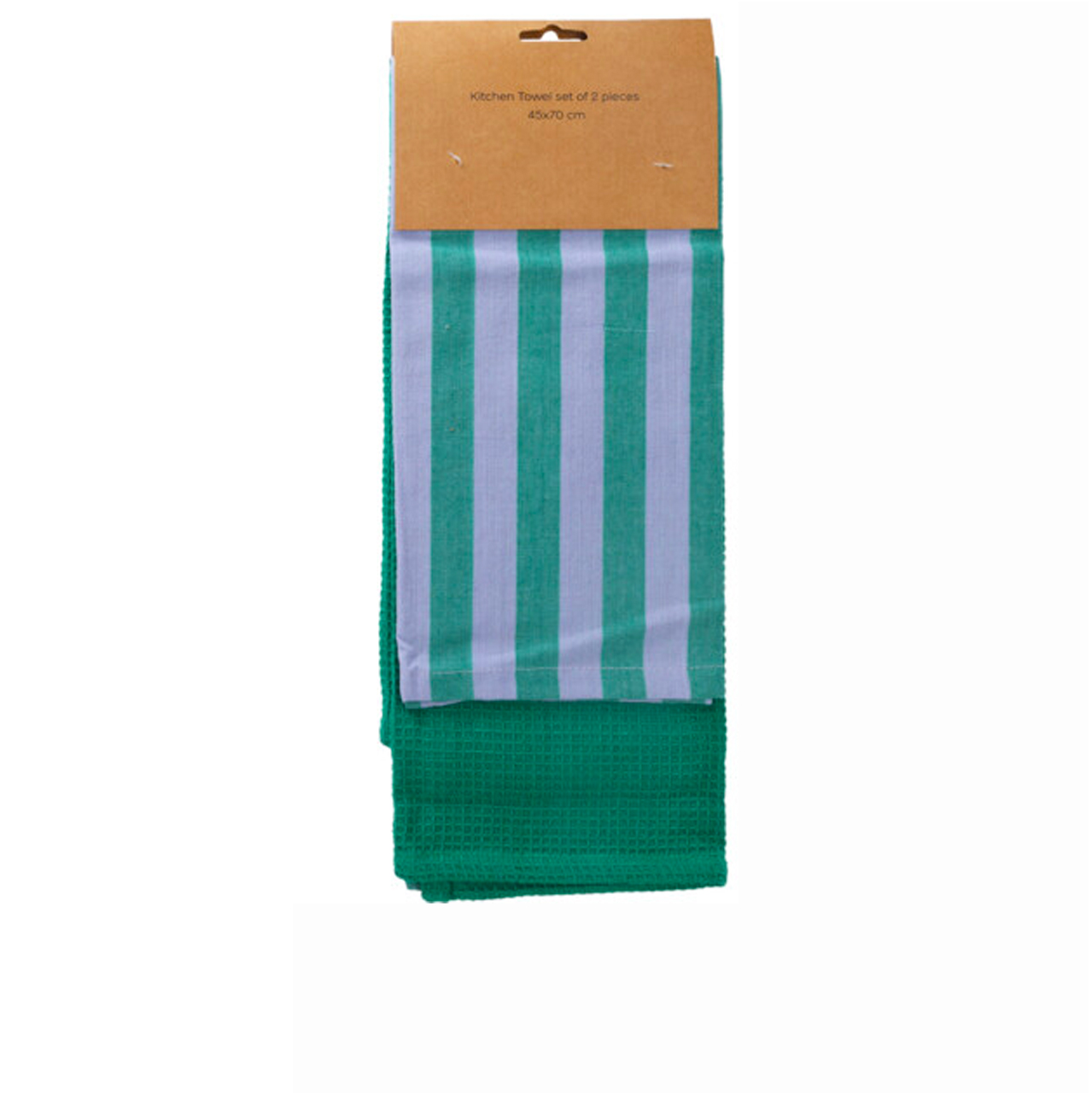 Torchon de cusine-45x70cm-2pcs-rayures couleur asst - Image 2