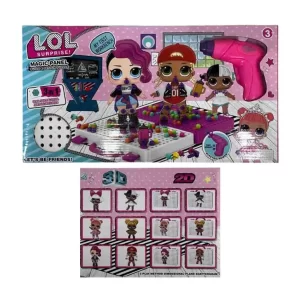 Jeu éducatif lol surprise établi de bricolage +perceuse + accessoires 3en1