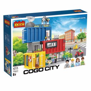 BLOC DE CONSTRUCTION-794PCS-CONTAINER HOTEL+3ANS