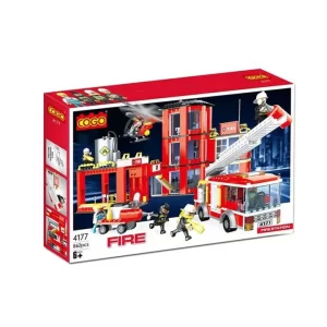 BLOC DE CONSTRUCTION-862PCS-FIRE RESCUE+3ANS