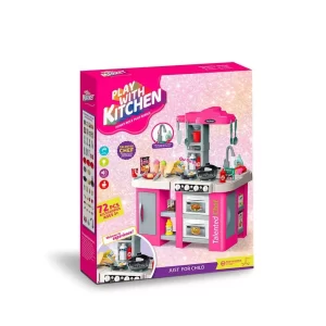 DINETTE SET CUISINE ELECTRIQUE+ACCESSOIRES-113PCS-ROSE