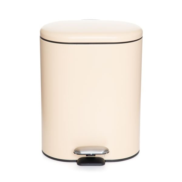 POUBELLE 6L EN METAL-RECTANGLE-BEIGE - Image 5