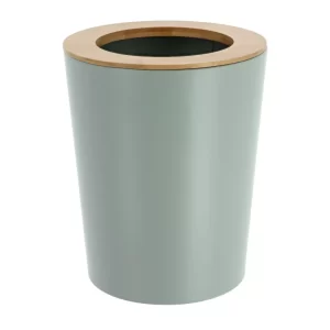 POUBELLE 5L EN PLASTIQUE-IMPRIME VERT EUCALYPTUS