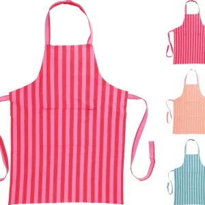 Tablier de cuisine-60x84cm-rayures asst