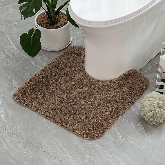 TAPIS CONTOUR WC-45X50CM-DESSOUS LATEX-MARRON - Image 4