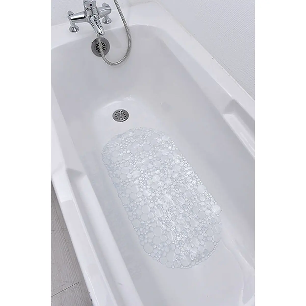 TAPIS FOND DE BAIGNOIRE-69X36CM-EN PVC TRANSPARENT - Image 3