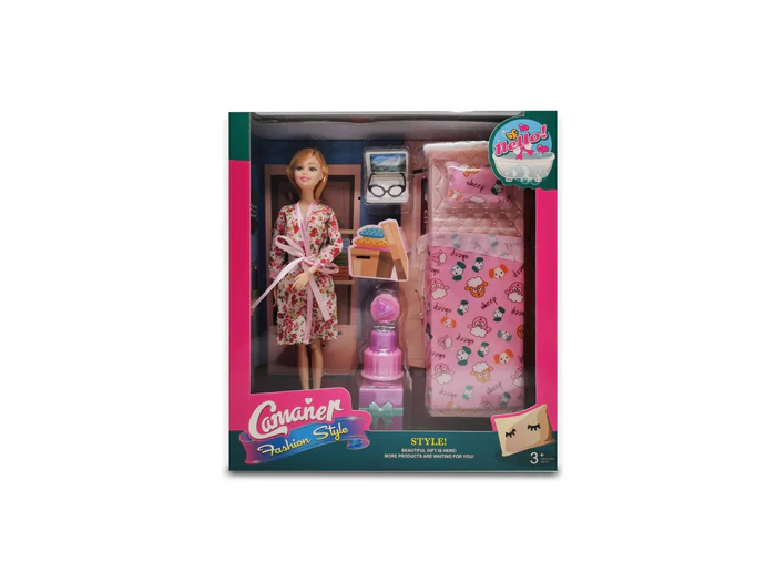 Poupee-28cm+ baignoire+ accessoires asst - Image 3