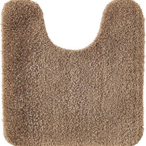 TAPIS CONTOUR WC-45X50CM-DESSOUS LATEX-MARRON