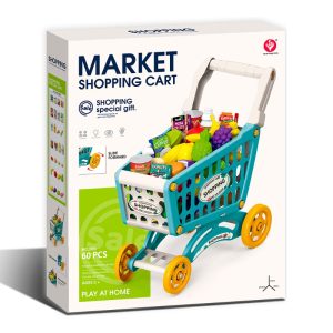 CHARIOT DE COURSES+ACCESSOIRES-60PCS-44X40X24.5CM-ASST