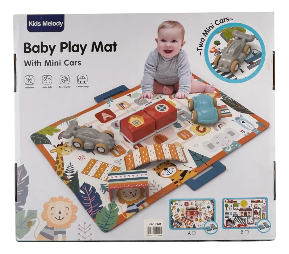 Tapis d'éveil pour bebe circuit+ 2 voitures - Image 2