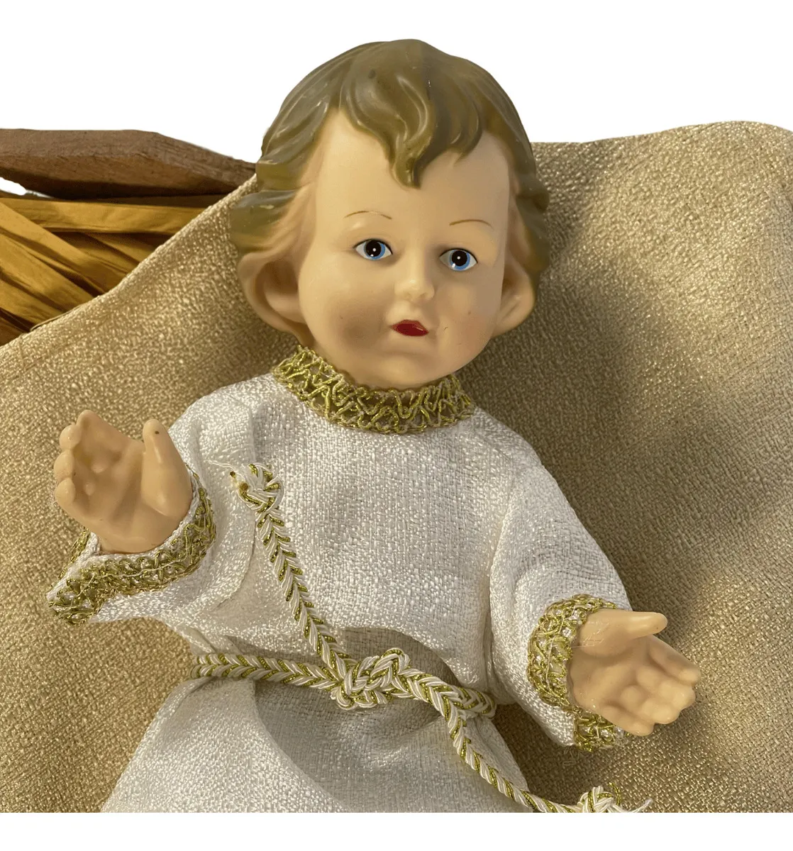 Noel scène naissance nativité -90/70cm-3 santons - Image 2