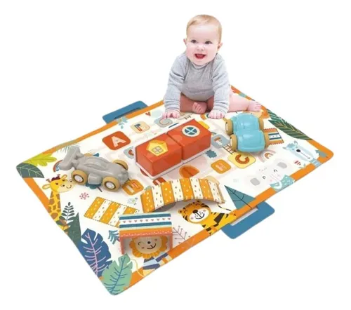 Tapis d'éveil pour bebe circuit+ 2 voitures - Image 3