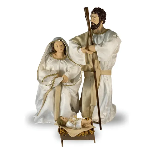 Noel scène naissance nativité -90/70cm-3 santons