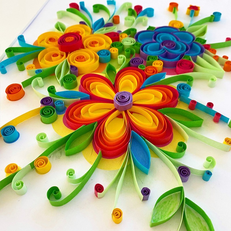 Jeu Quilling art au cœur des fleurs+8ans - Image 3