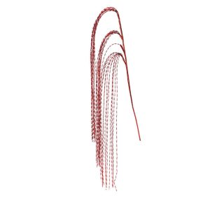 Branche decorative-120cm-torsadee-rouge-brillant