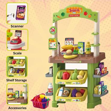 DINETTE SET SUPERMARCHE+ACCESSOIRES-32PCS-ELECTRIQUE - Image 2