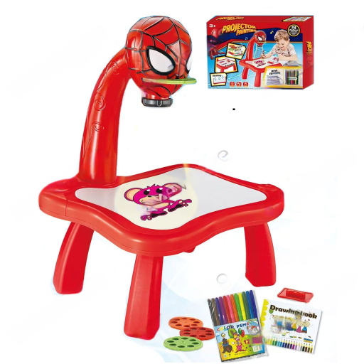 Table d'artiste enfant projection peinture Spiderman-24pcs