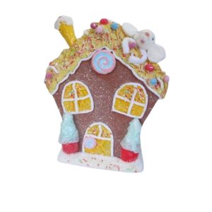 Noel maison gâteau pain d'épice en polystyrene-39x10x43cm