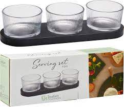 Set apéritif -4pcs-3 verrines +plateau