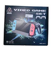 Console de jeux vidéo 7'' hdmi-rouge-bleu +2 manettes - Image 4