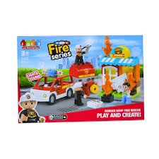 Bloc de construction-32pcs-fire séries camion de pompier + figurine - Image 4