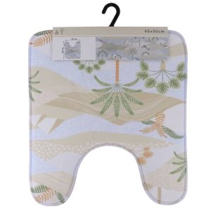 TAPIS CONTOUR WC-45X50CM-EN MICROFIBRE IMPRIME LOUXOR 