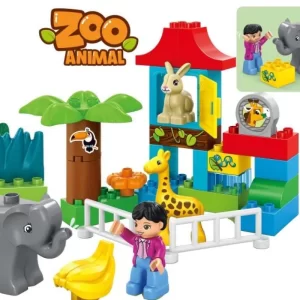 BLOC DE CONSTRUCTION-32PCS-ZOO ANIMAL
