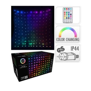 Noel rideau lumineux-200x200cm-400led tc-blanc chaud