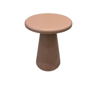 Table d'appoint ronde-34x34x40,5cm-en bois-rose