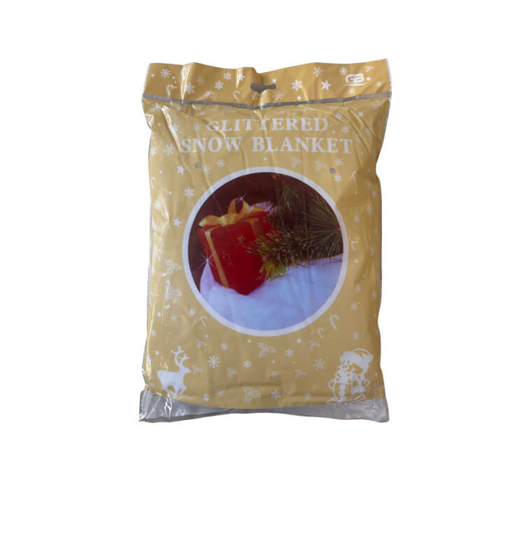 Noel tapis de neige-92x92cm-blanc