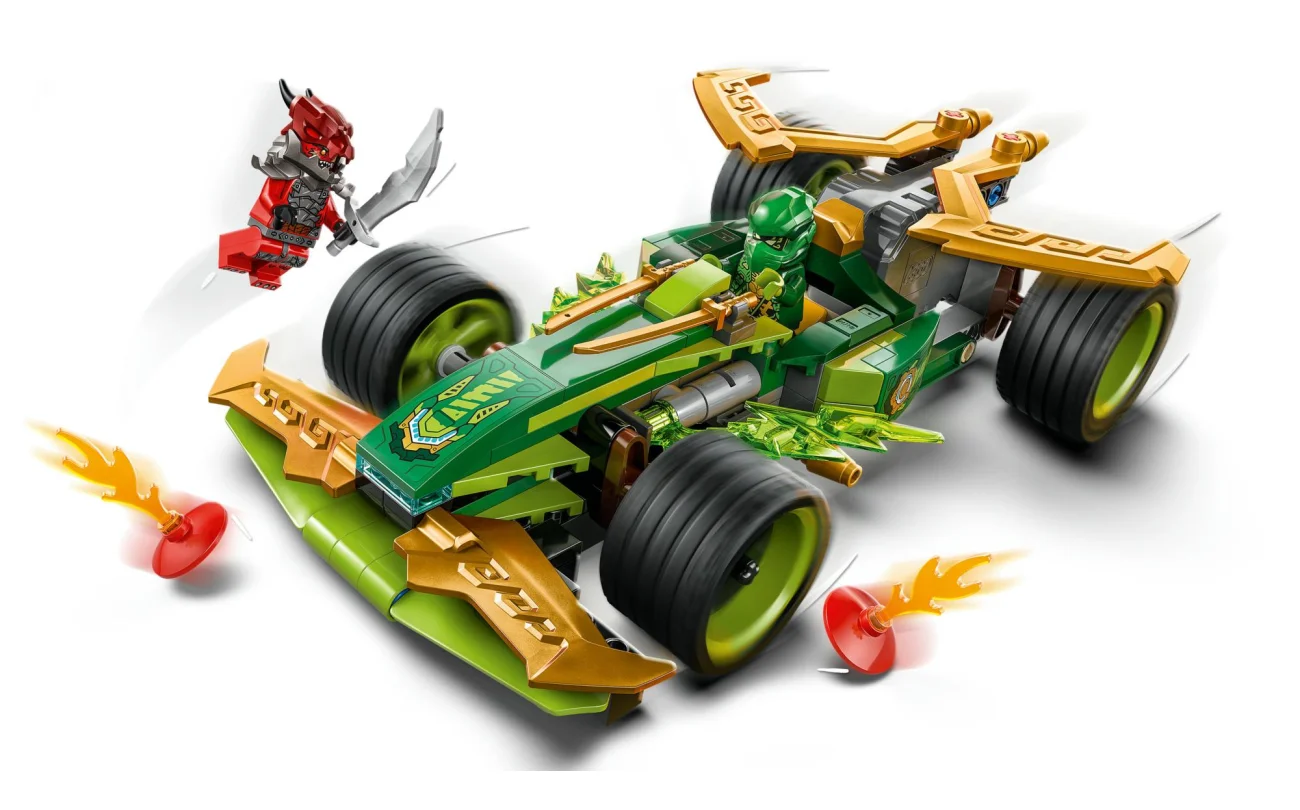 Lego la voiture de course a retrofiction de lloyd ninjacc-181pcs +7ans - Image 4