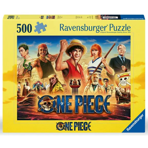 PUZZLE 500PCS LES AVENTURES DES PIRATES AU CHAPEAU