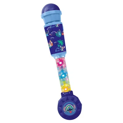 Microphone lumineux-bleu-stitch+4ans