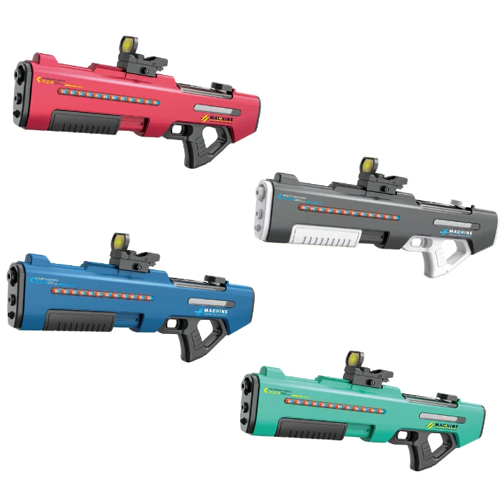 Pistolet a eau electrique-55cm-680ml/portée-10m 3 fonctions couleur ASST - Image 2