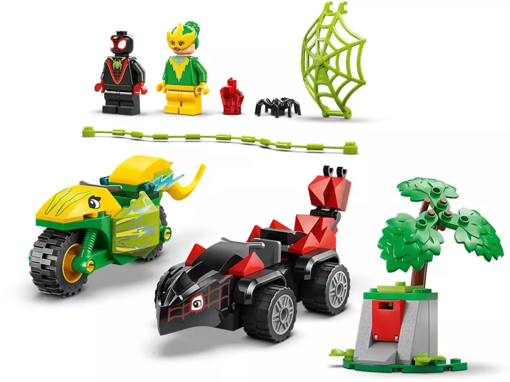 Lego course poursuite entre spin et slectro en dino vehicules marvel +4ans - Image 5