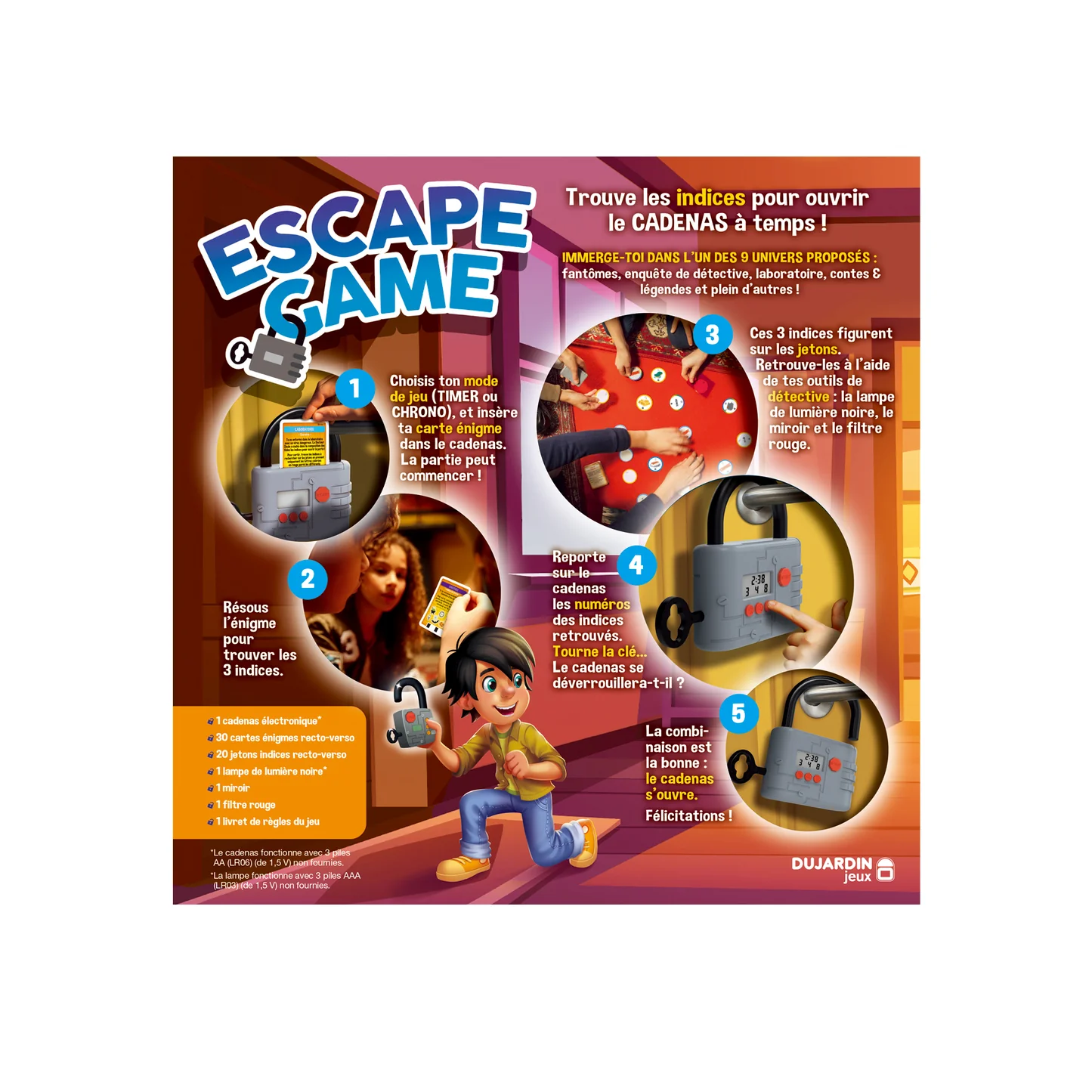 Jeu escape Game cadenas électronique+7ans - Image 3