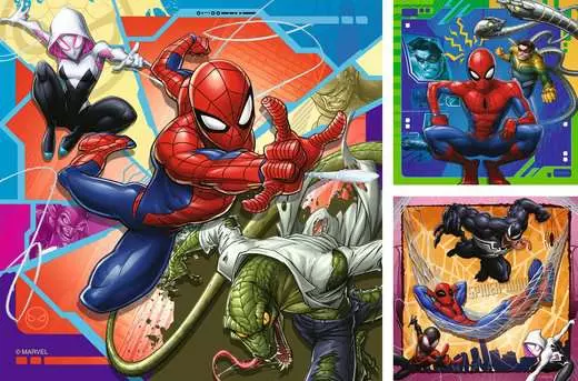Puzzle 3x49pcs-spiderman attaque speciale+5ans - Image 2
